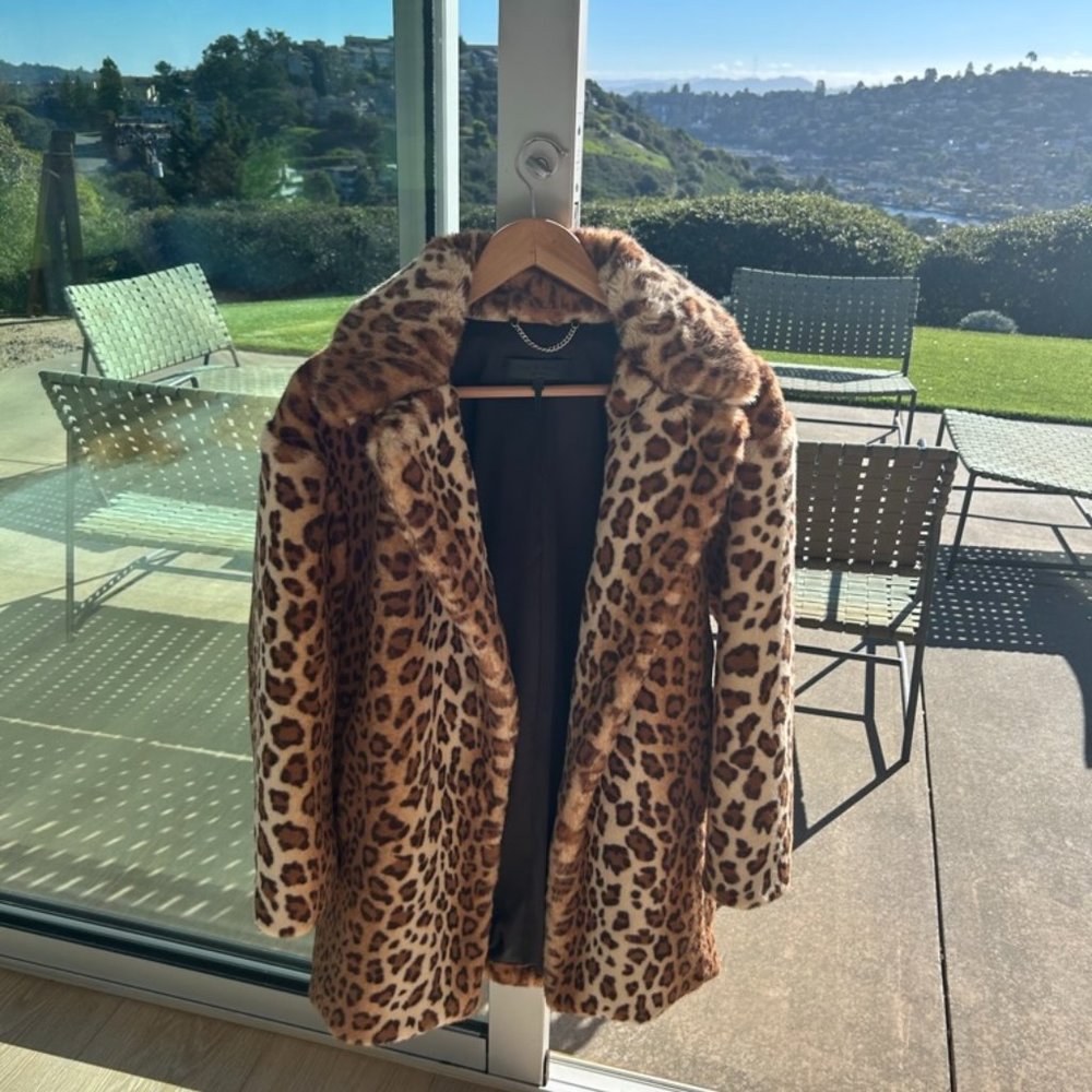Rag and Bone Leopard Coat - Size XXS